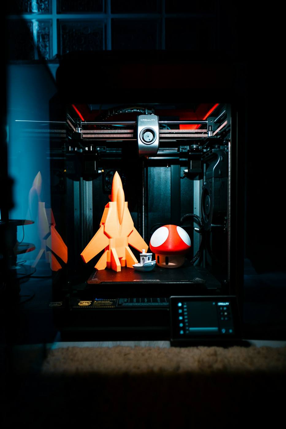 Impresora 3D imprimiendo una pieza